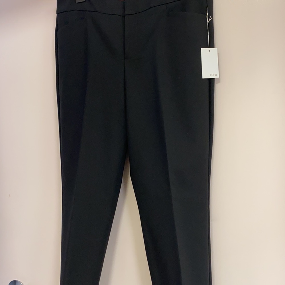 Ecru Black Trouser Pant - Picture 3 of 4